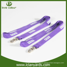 Promotional custom polyester material lanyard with silkscreen printed logo